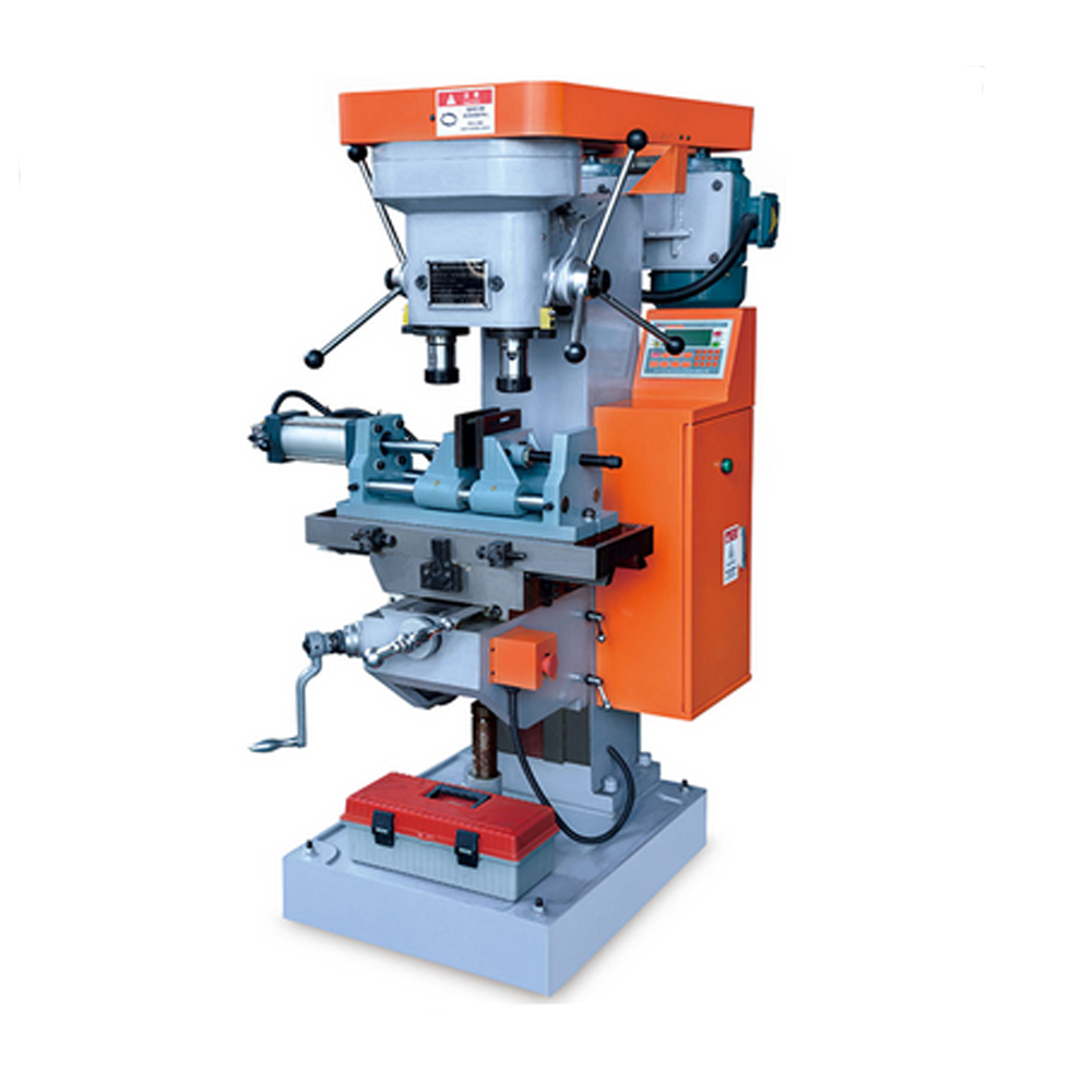 Máquina compuesta manual de doble husillo para procesamiento de metales