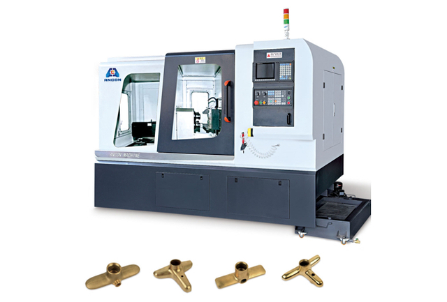 Máquina CNC horizontal de taladrado, fresado y roscado de cinco ejes